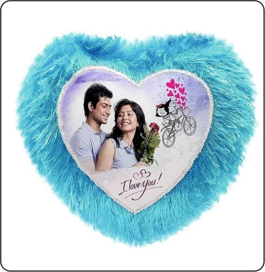 Custom Photo Pillow — Sky Blue