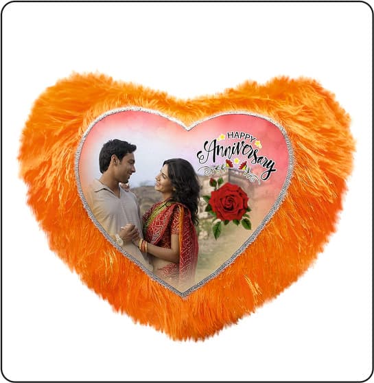 Custom Photo Pillow — Orange