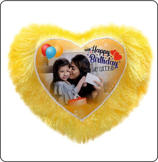 Custom Photo Pillow — Yellow