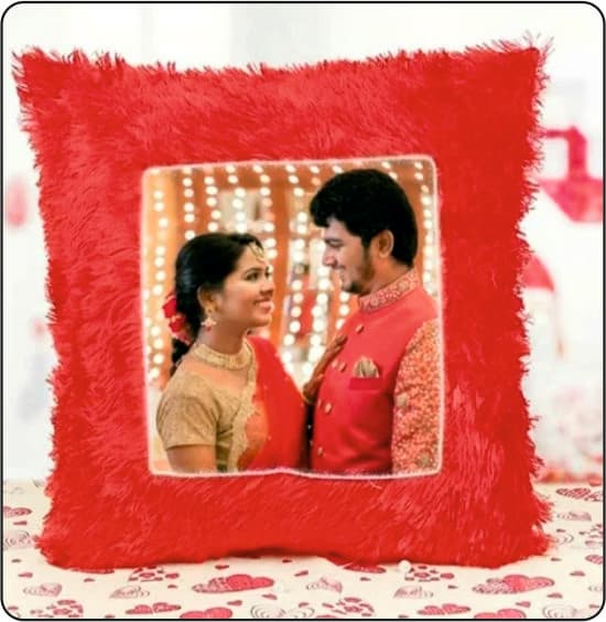 Custom Photo Pillow — Red Heart