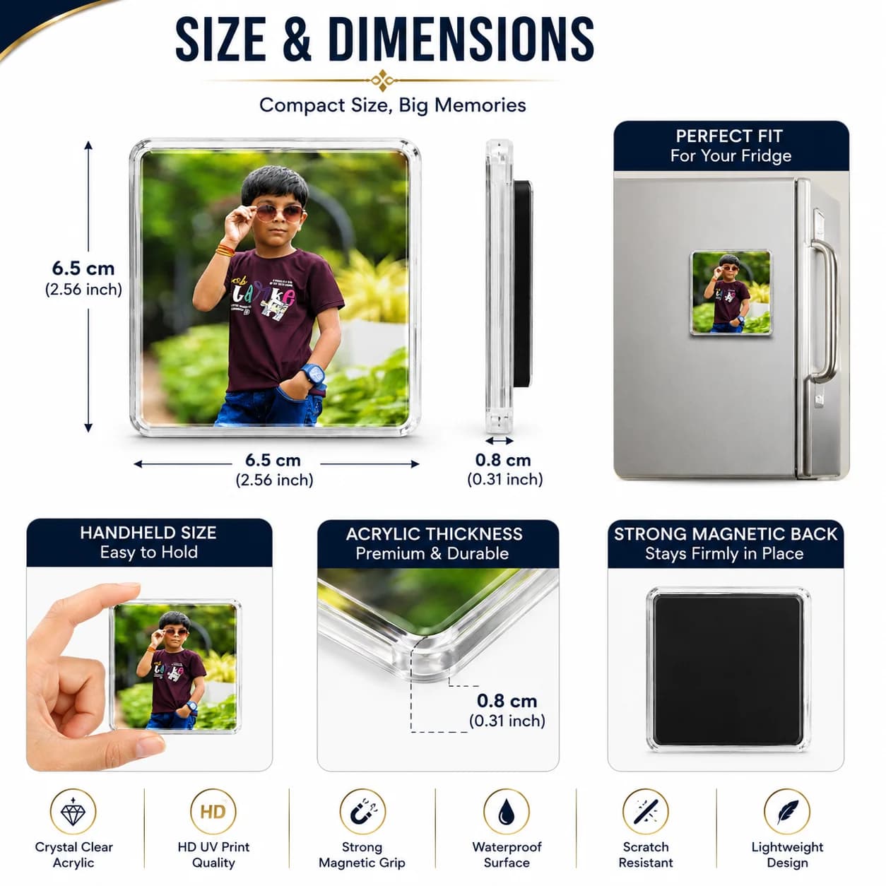 Personalized Fridge Magnet view 5